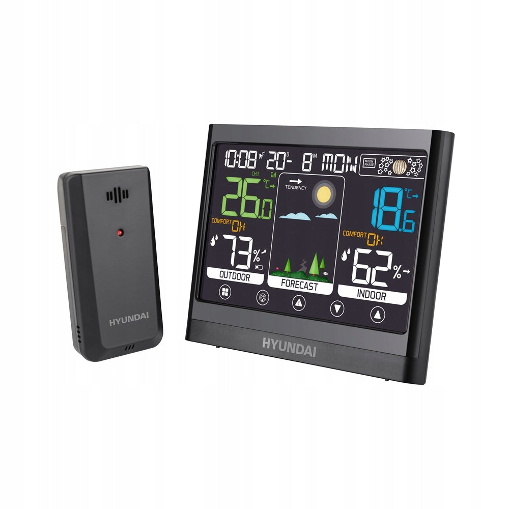 Hyundai WS 2450 - wireless weather station with sensor and DCF