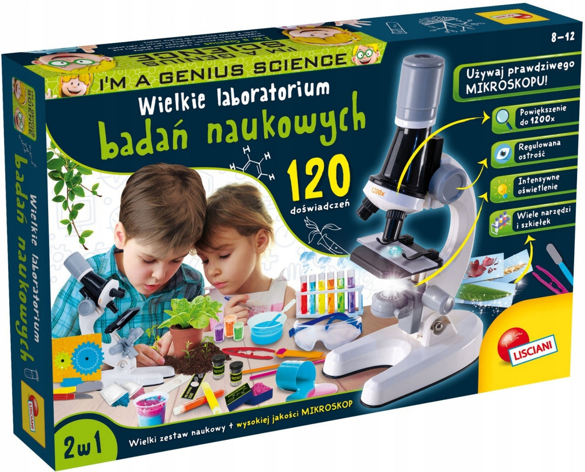 I'M Genius Large Research Laboratory Lisciani carton box