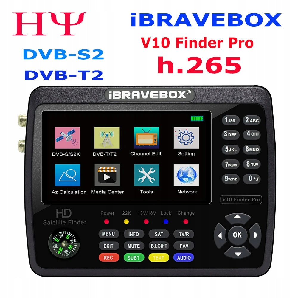 IBRAVEBOX V10 Finder Pro H.265 DVB-S2/T2 Advanced Finder Manufacturer code 1994481