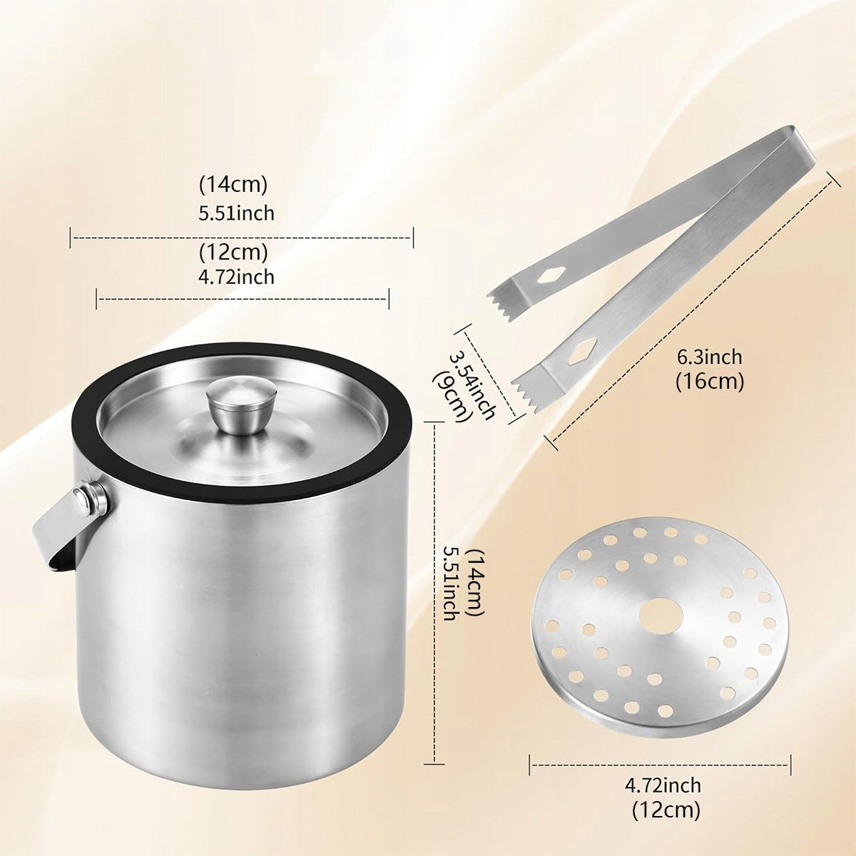 ICE BUCKET ICE CONTAINER + TACKY THERMAL STRAINER CONTAINER 2 L Manufacturer code 4058424006838