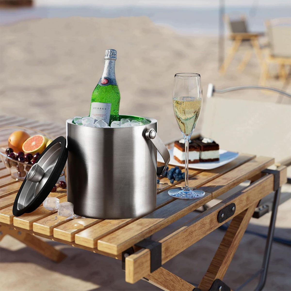 ICE BUCKET ICE CONTAINER + TACKY THERMAL STRAINER CONTAINER 2 L Manufacturer no brand
