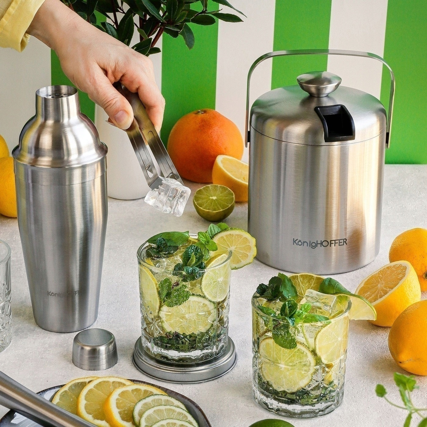 ICE BUCKET ICE CUBE BUCKET with PLIERS KonigHOFFER Lugo 1,3 l Manufacturer KonigHOFFER