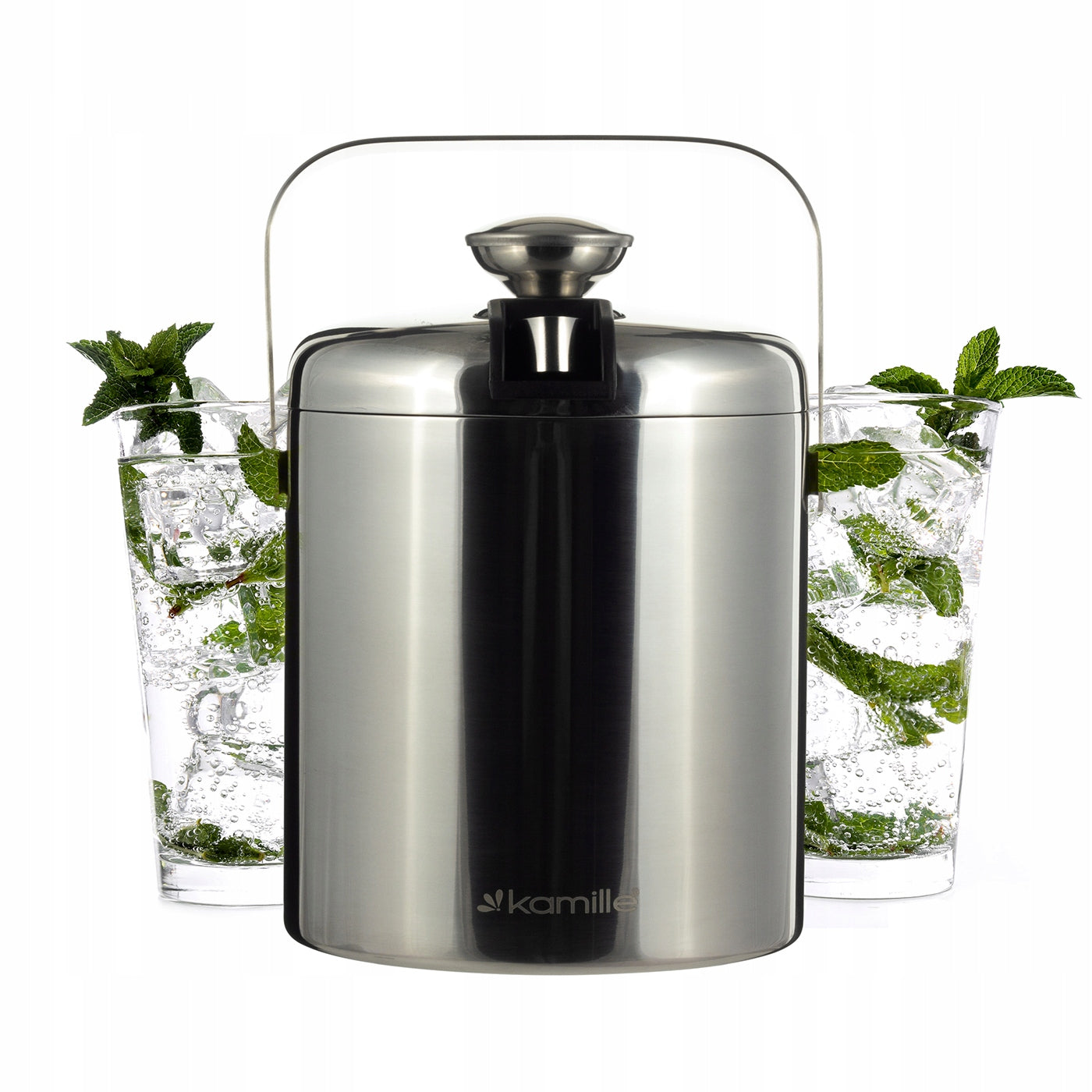 ICE BUCKET THERMAL container for cooling + pliers KAMILLE Packaging status original
