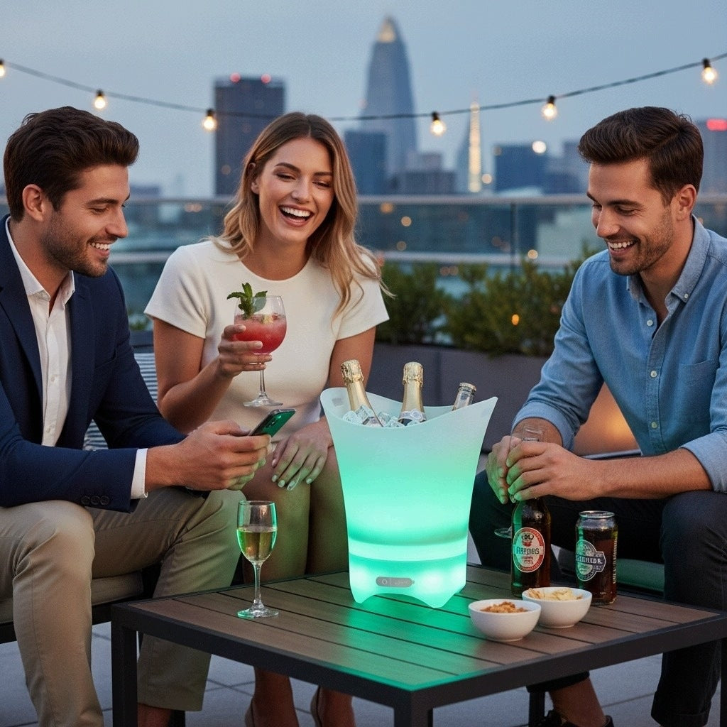 ICE CONTAINER 5L BUCKET RGB SPEAKER LIGHTING BLUETOOTH COOLER GOLIAT Packaging status original