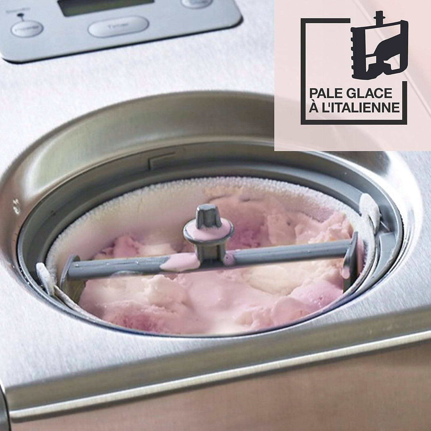 ICE CREAM AND GELATO MACHINE WITH COMPRESSOR 1,5 L STAINLESS STEEL 150W Manufacturer code 5907232637989