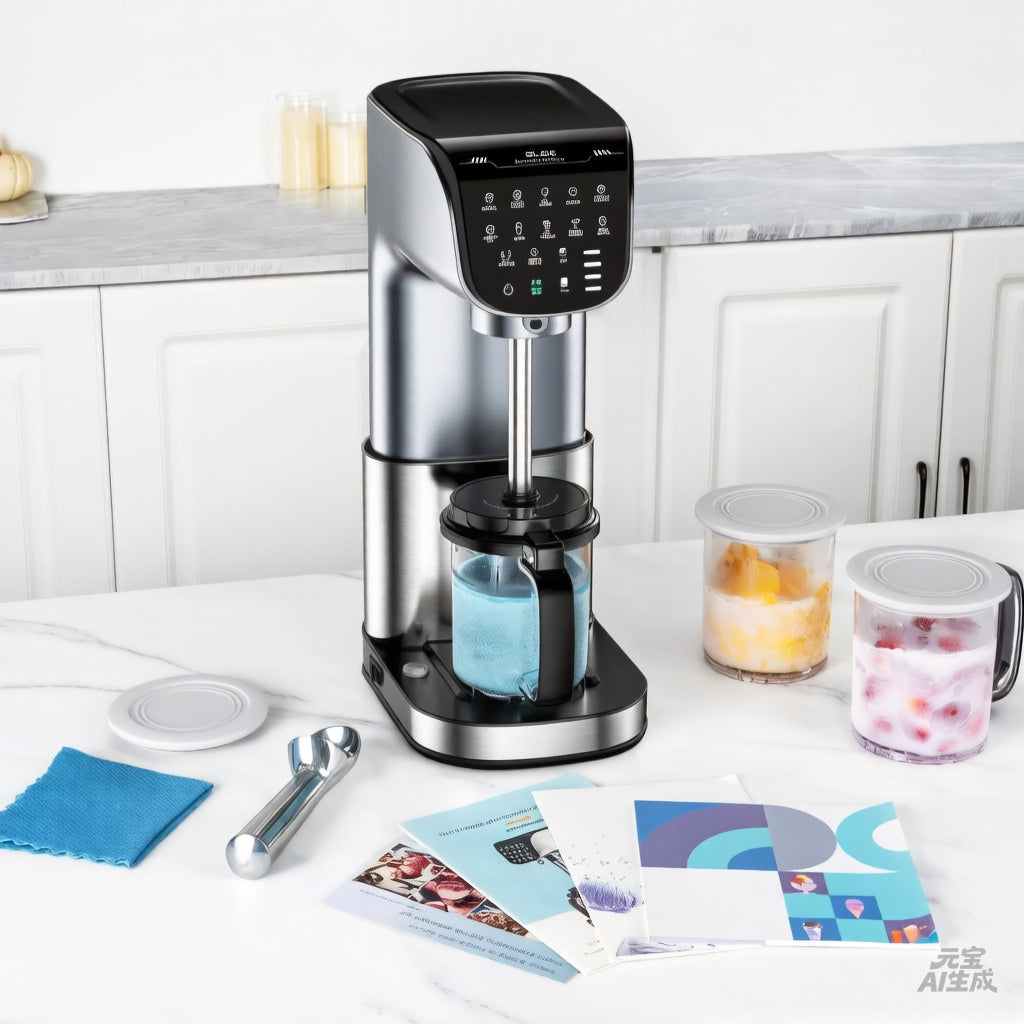 ICE CREAM AND YOGURT MACHINES AUTOMATION 500W 12PROGRAMS 3 CONTAINERS Manufacturer code 12 programów + funkcja miksowania