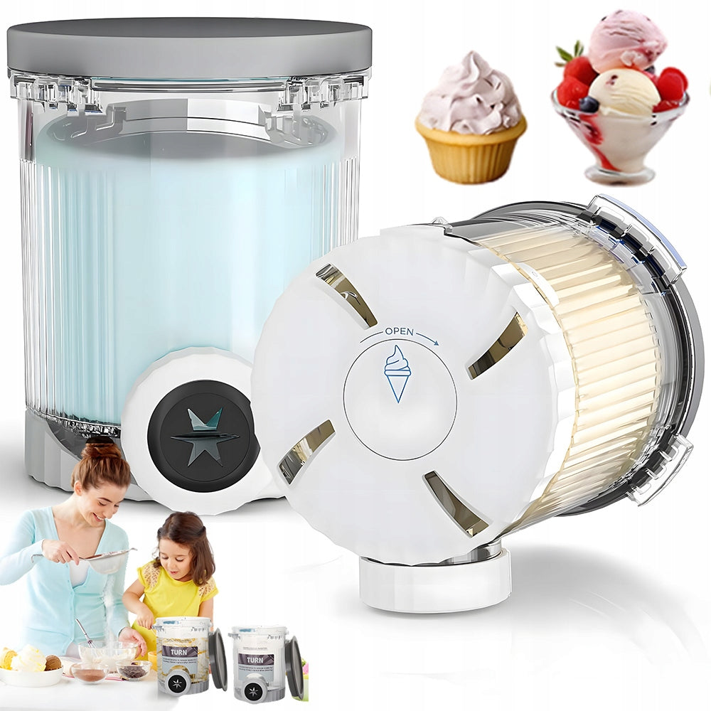 ICE CREAM CONTAINER NINJA SWIRL NC ANTI-SLIP WITH LID FOR NC700 NC701
