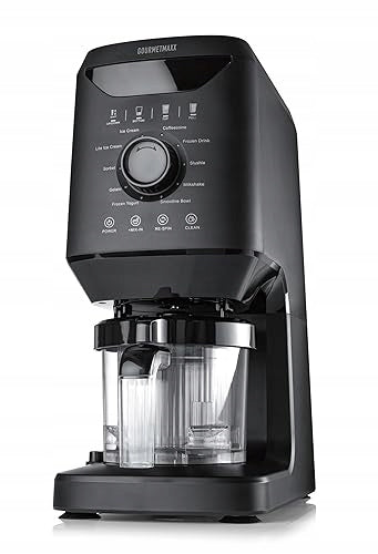 ICE CREAM MACHINE GOURMETMAXX SMOOTHUP 800W 10 PROGRAMS FOR FAMILY
