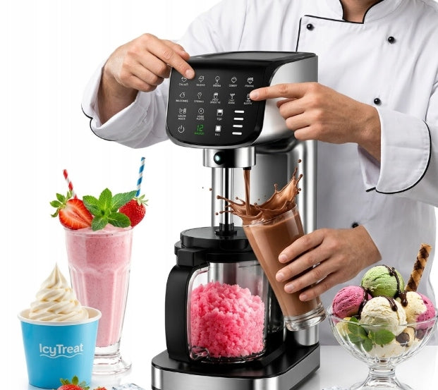 ICE CREAM MACHINE ICITREAT 500W SORBET DESSERT MACHINE 12IN1 3 CONTAINER