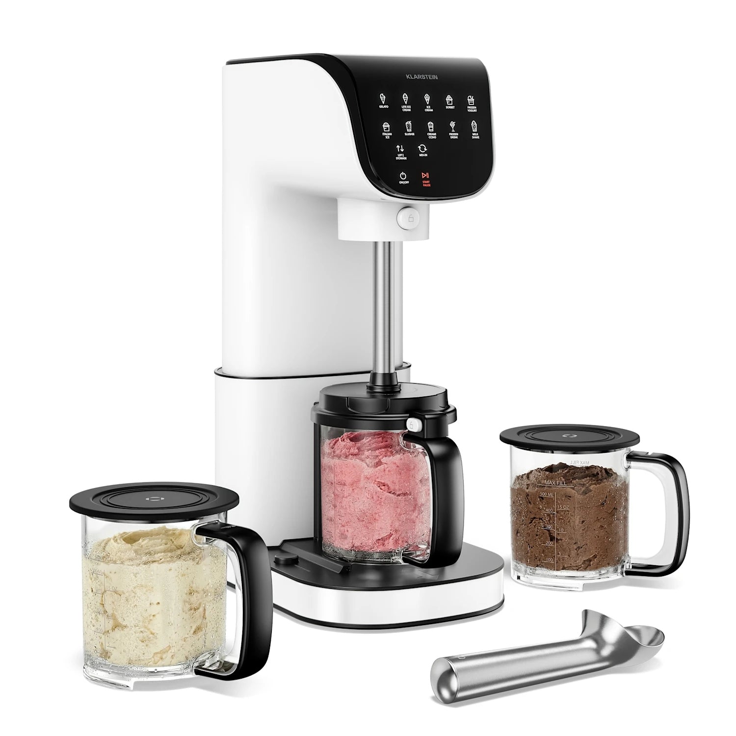 ICE CREAM MAKER MACHINE ICE CREAM MACHINE 1,8 L 500 IN 10 PROGRAMS Brand Klarstein