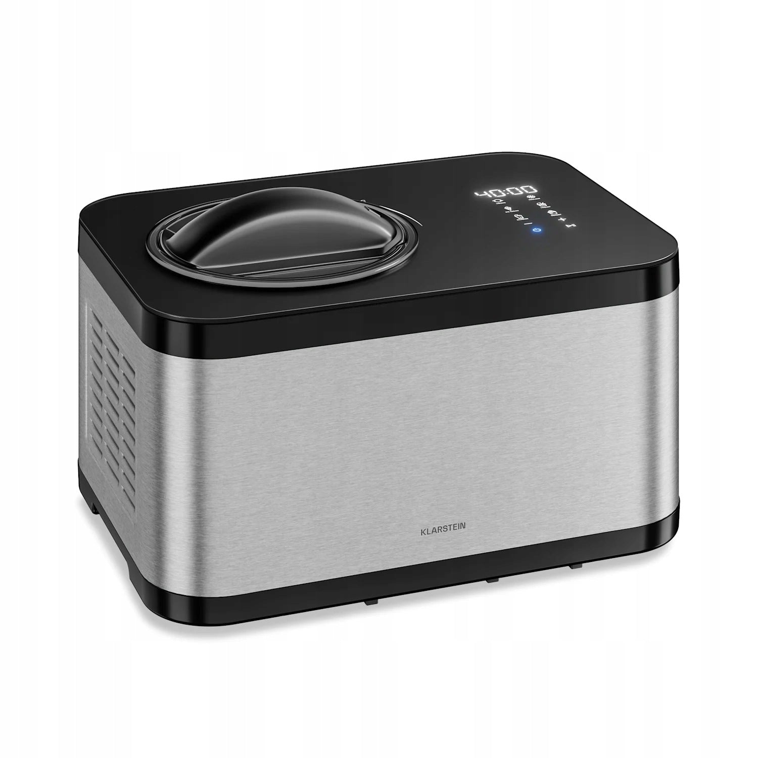 ICE CREAM MAKER WITH COMPRESSOR, KLARSTEIN 1.5 L, 150W STAINLESS STEEL