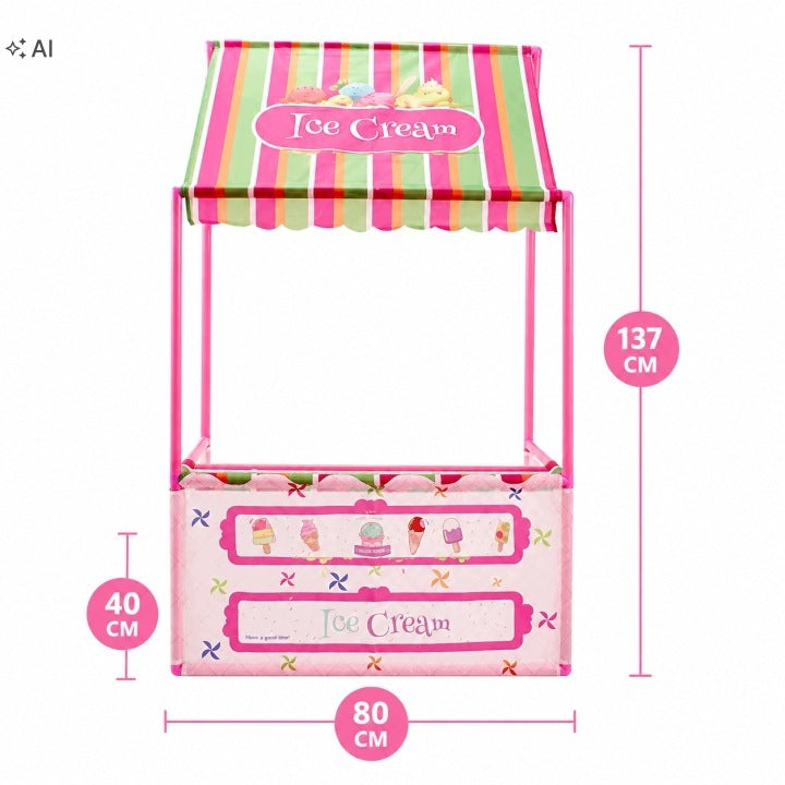 ICE CREAM PARLOR FOR CHILDREN SHOP ICE CREAM GIFT FOR 3 4 5 6 YEAR OLD CREATIVE SET Manufacturer code LODZIARNIA DLA DZIECI