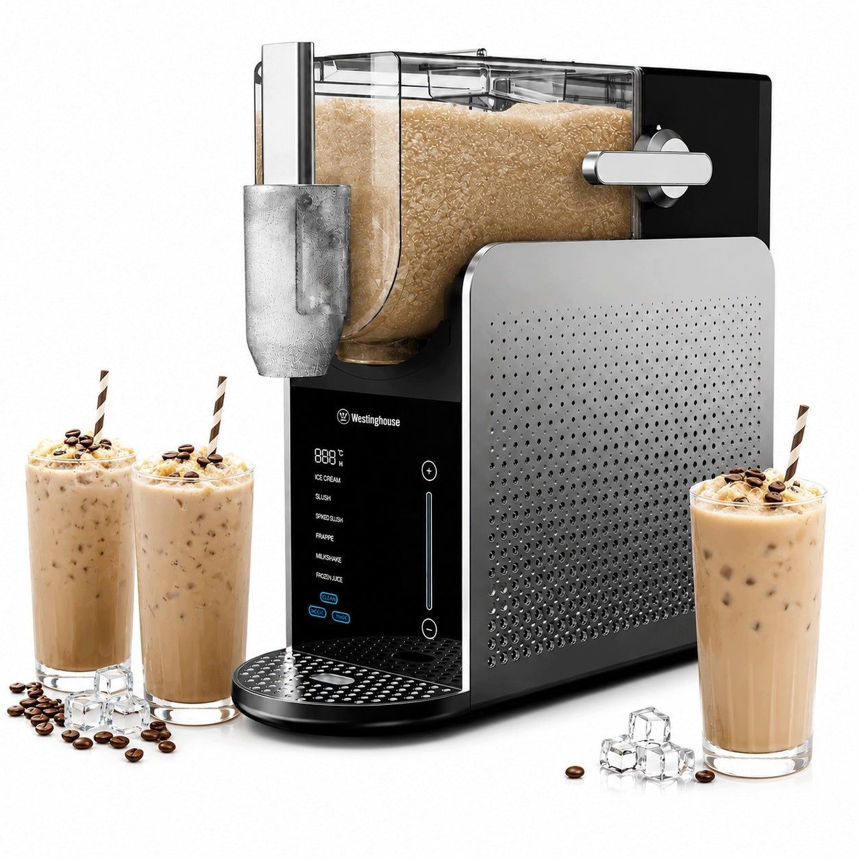 ICE CREAM SLUSHY BEVERAGE MACHINE ICED COFFEE SLUSH MACHINE 1,8 L Packaging status original