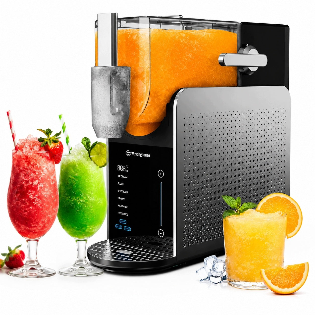 ICE CREAM SLUSHY BEVERAGE MACHINE ICED COFFEE SLUSH MACHINE 1,8 L