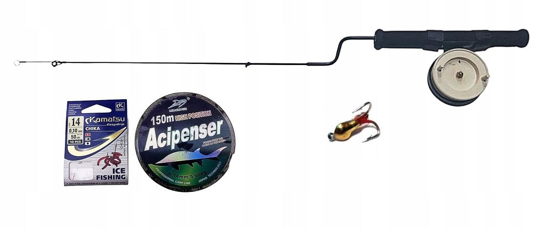 ICE FISHING REEL KIWOK MORMYSZKA FISHING LINE HOOKS KAMATSU