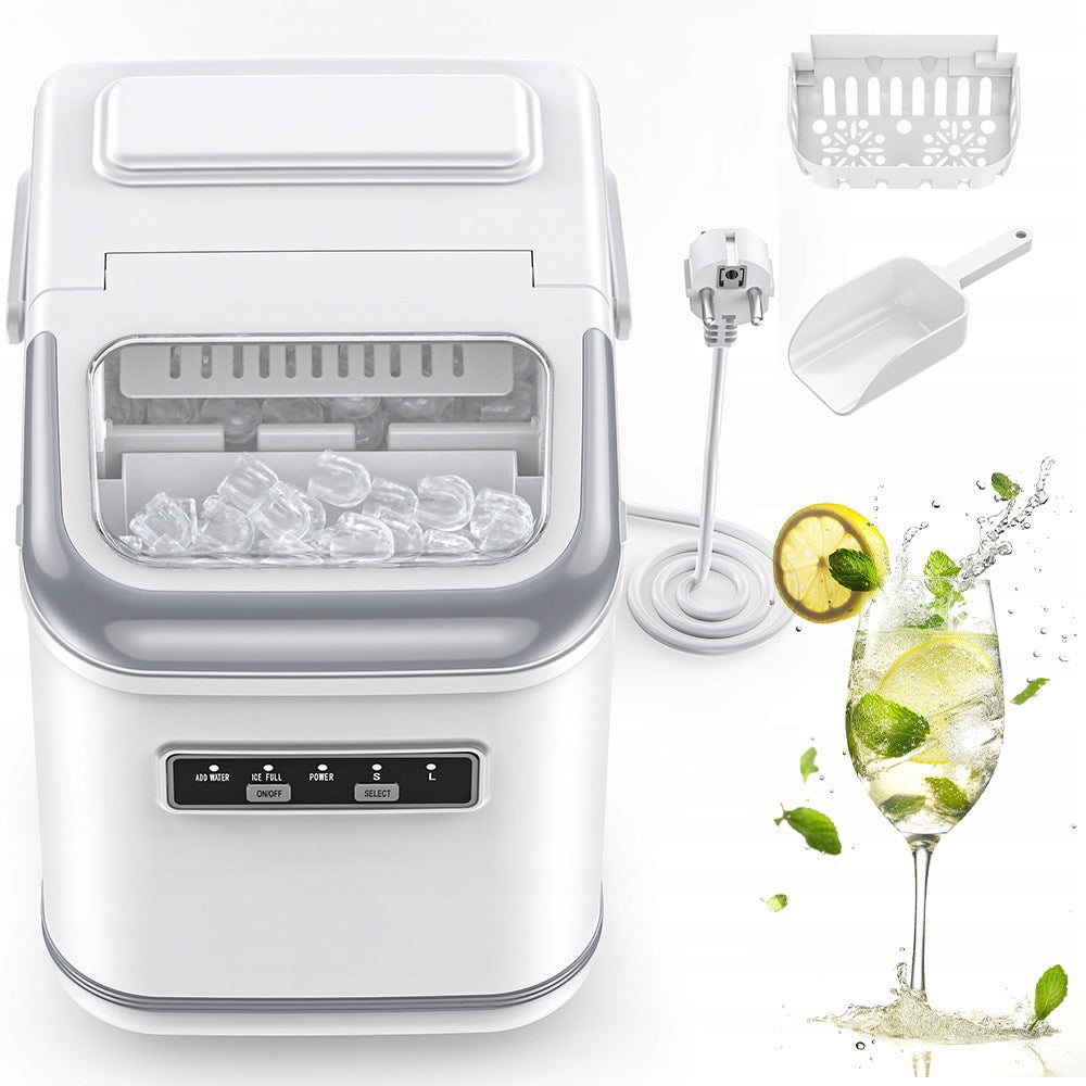 ICE MAKER, 1,4L SILENT ICE MAKER WITH SELF-CLEANING FUNCTION