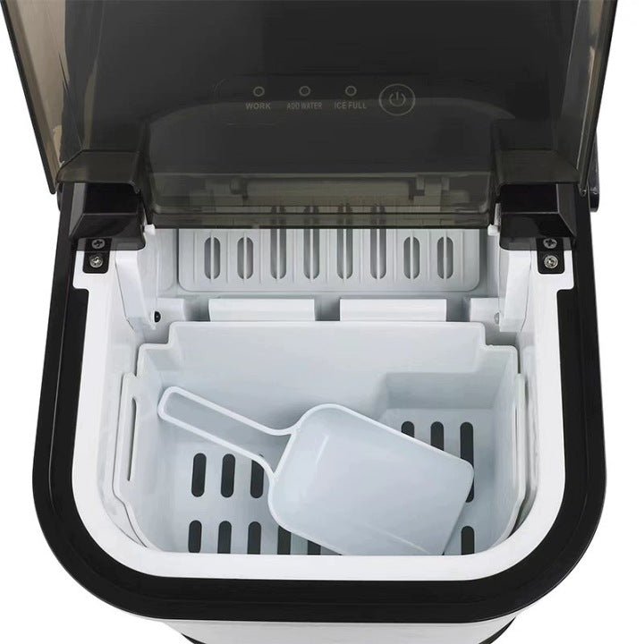 ICE MAKER 12KG 1.1L 150W FAST ICE CUBES UP TO 10 MINUTES WITH SPATULA Packaging status original
