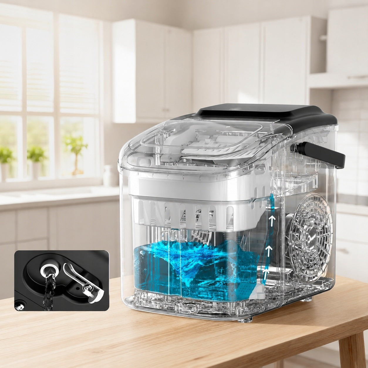 ICE MAKER 12KG 24H 2 CUBE SIZES SELF-CLEANING 1,2L Manufacturer code Bez marki