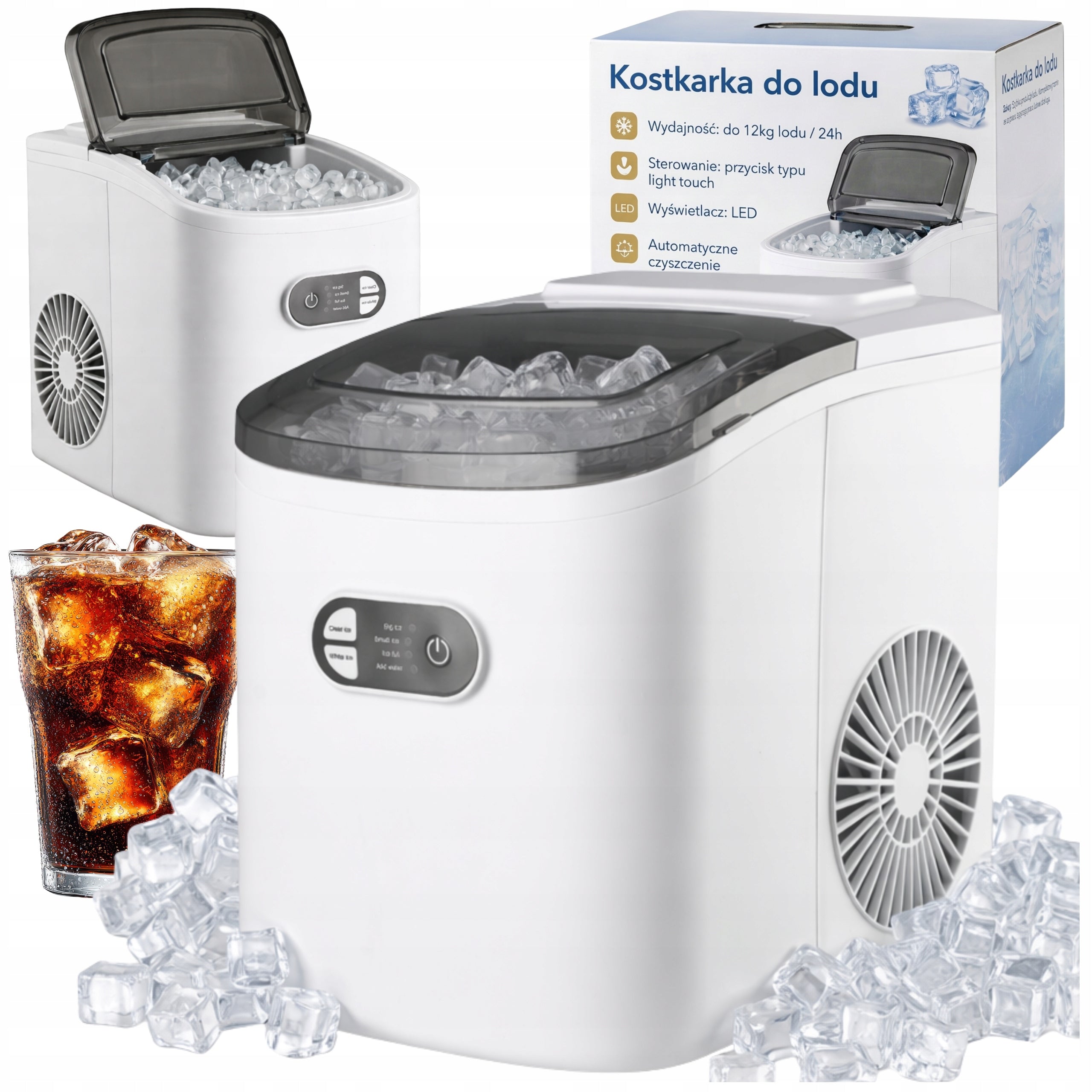 ICE MAKER 12kg/24h EFFICIENT FAST PADDLE ICE MAKER PANEL Packaging status original