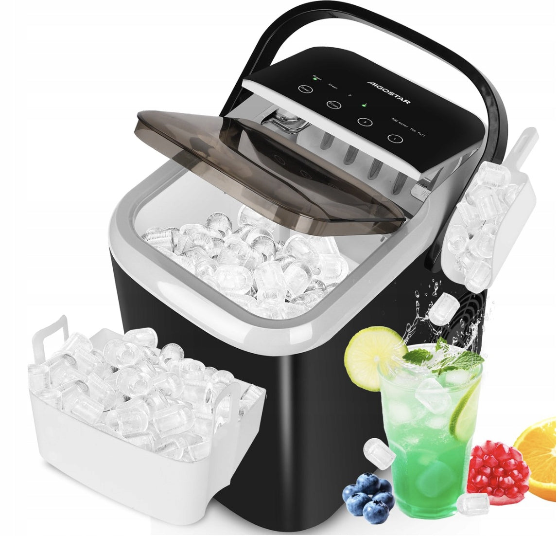 ICE MAKER 14KG 130W FAST AUTOMATIC SELF CLEANING