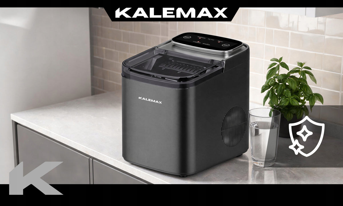 ICE MAKER 14KG FAST SILENT CUBE MACHINE + SPATULA KALEMAX Manufacturer code KLX