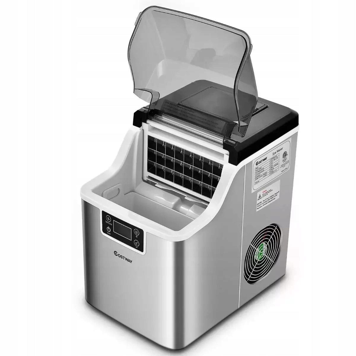 ICE MAKER 18 KG 24H 24 CUBES LCD SELF-CLEANING 3,2 L