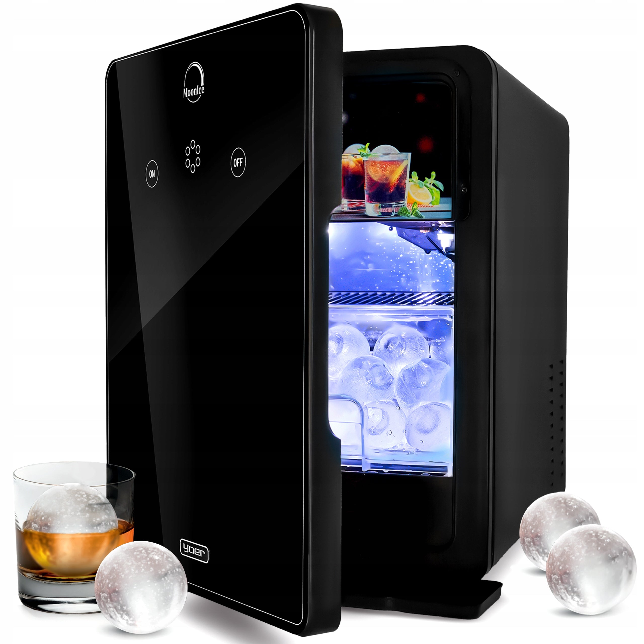 ICE MAKER 220W YOER BALLS MOONICE 5CM LARGE EFFICIENT 8KG/24H Manufacturer code 5908049812392