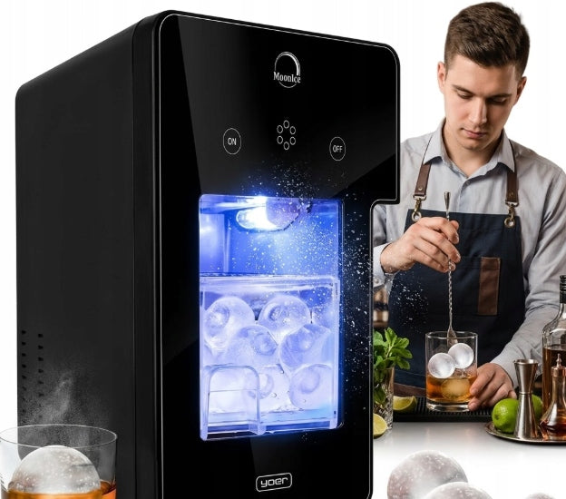 ICE MAKER 220W YOER BALLS MOONICE 5CM LARGE EFFICIENT 8KG/24H