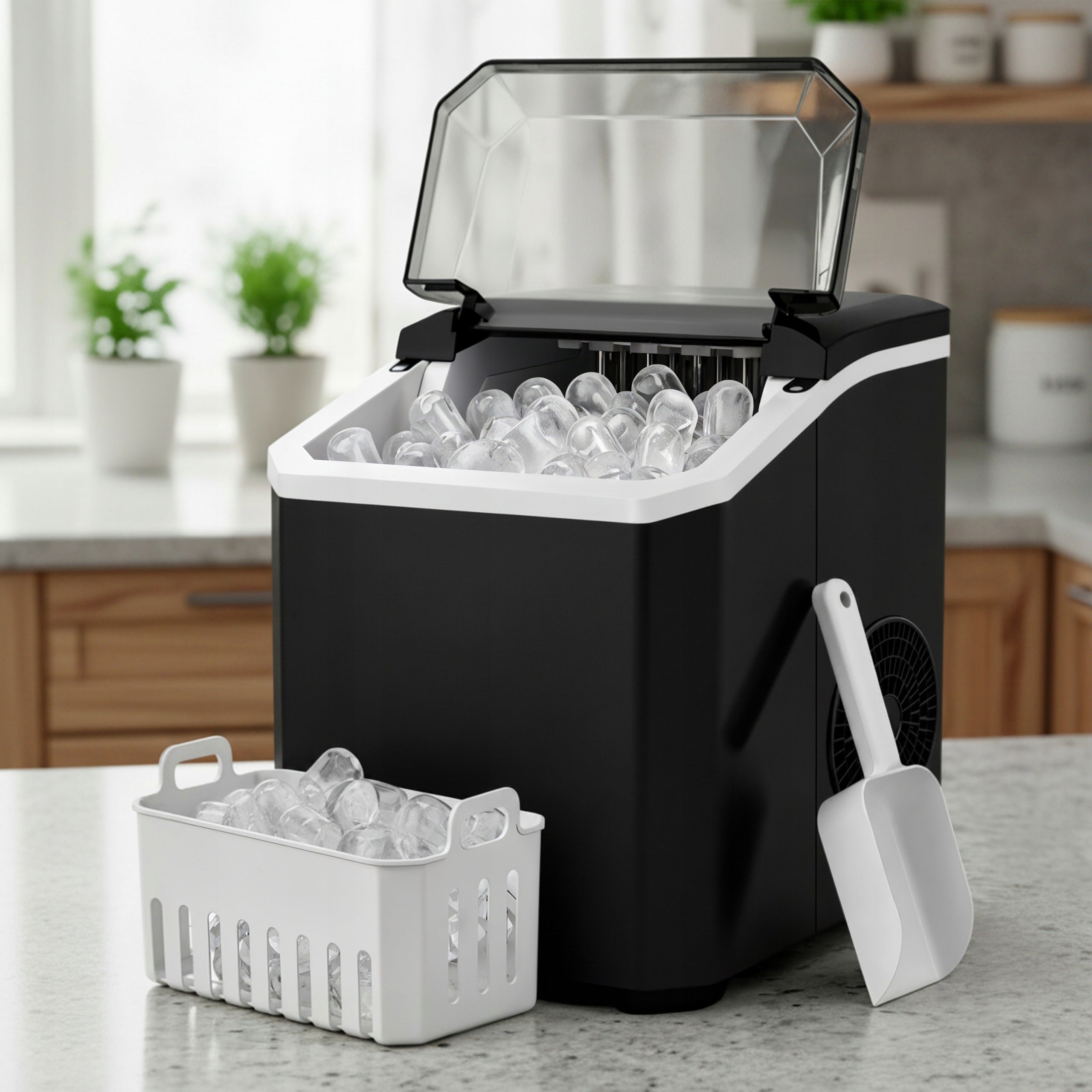 ICE MAKER HOME CUBE MACHINE 12KG/24H Efficient Fast +BLADE Packaging status original