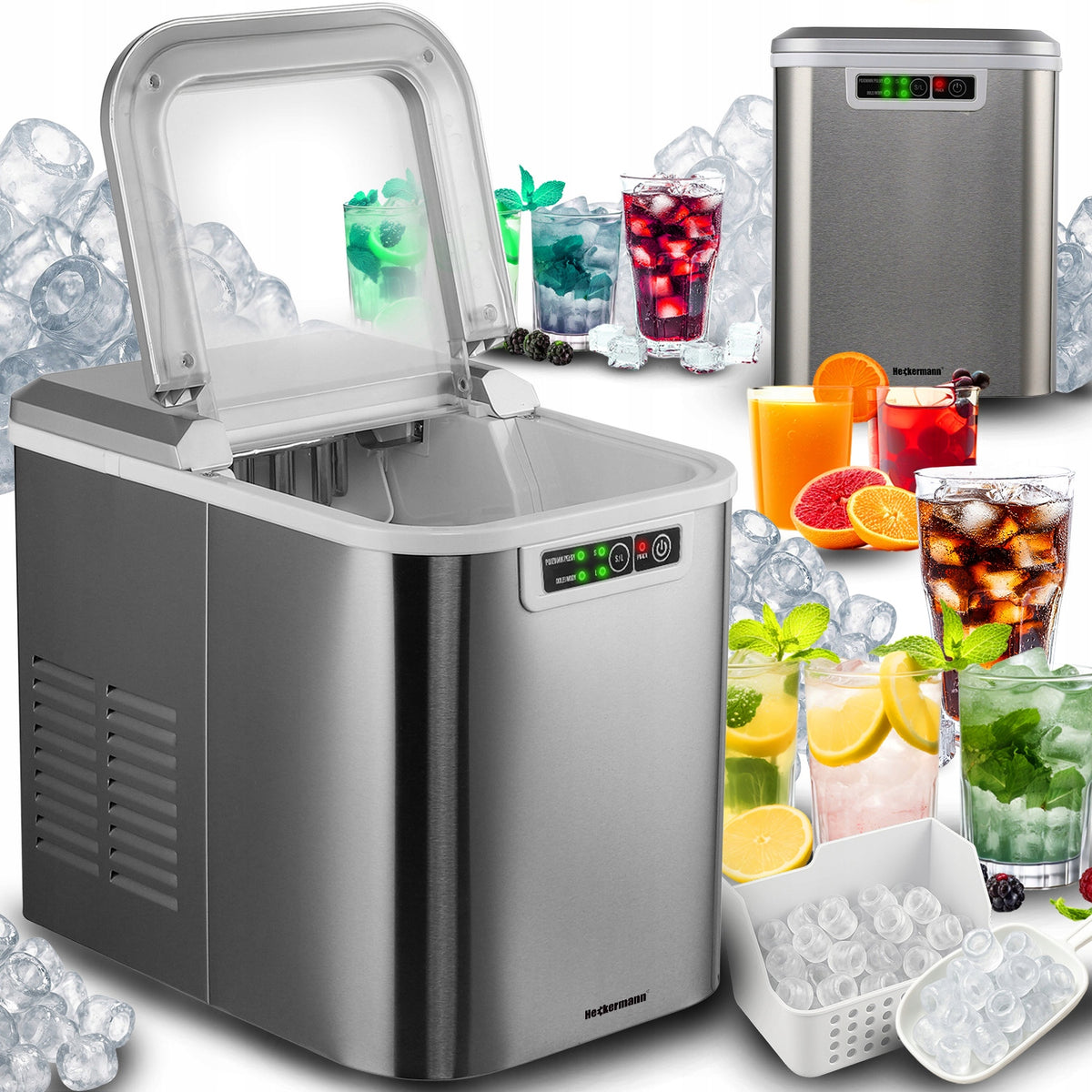 ICE MAKER HOME CUBE MACHINE 15kg EXPRESS ICE FOR DRINK 150W
