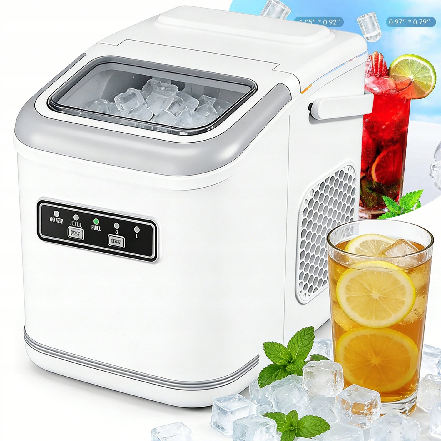 ICE MAKER HOMEMADE CUBE MACHINE EXPRESS ICE PORTABLE