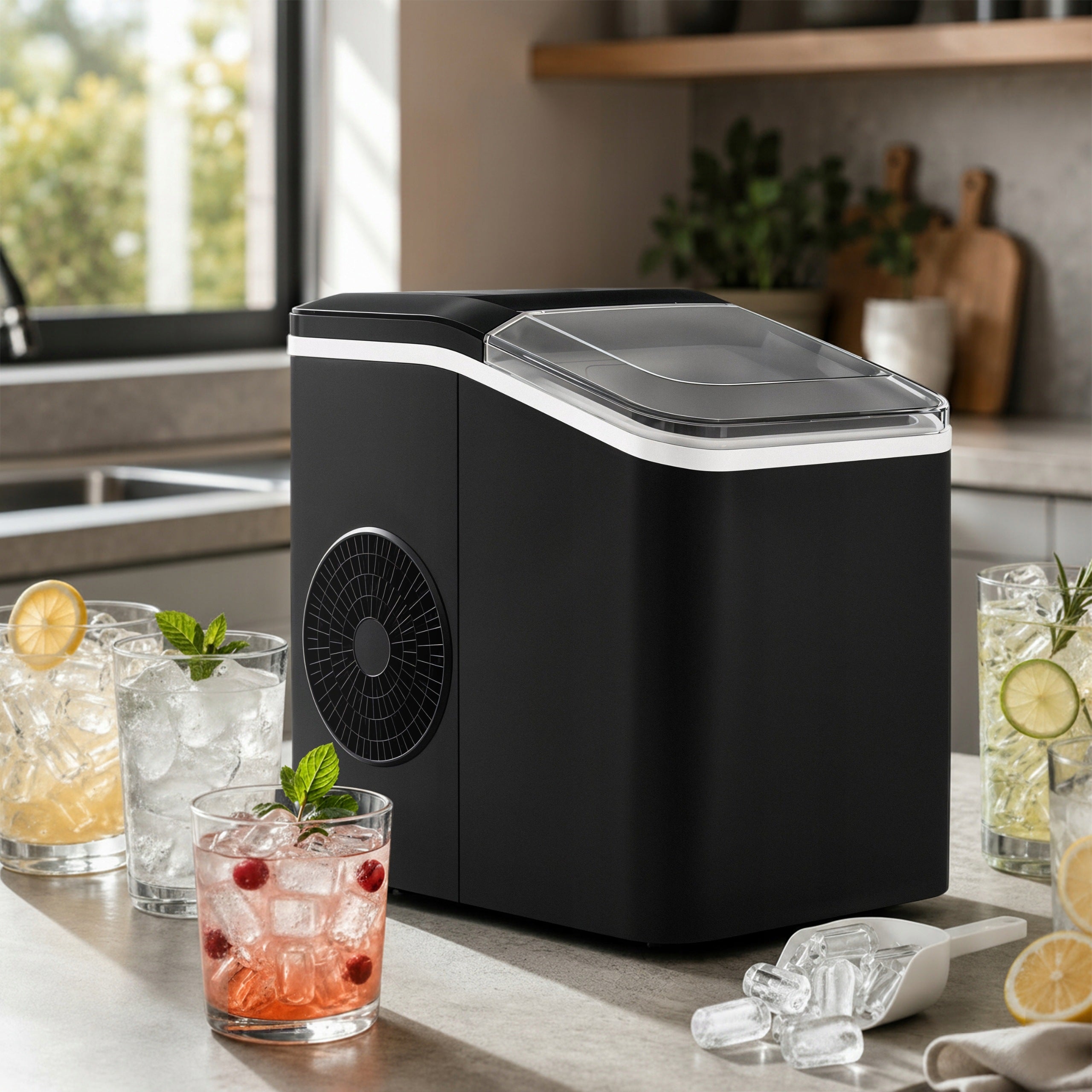 ICE MAKER HOMEMADE cube machine 110W EXPRESS ICE 12kg/24h Manufacturer code Szybka Wydajna Automatyczna 110W z łopatką