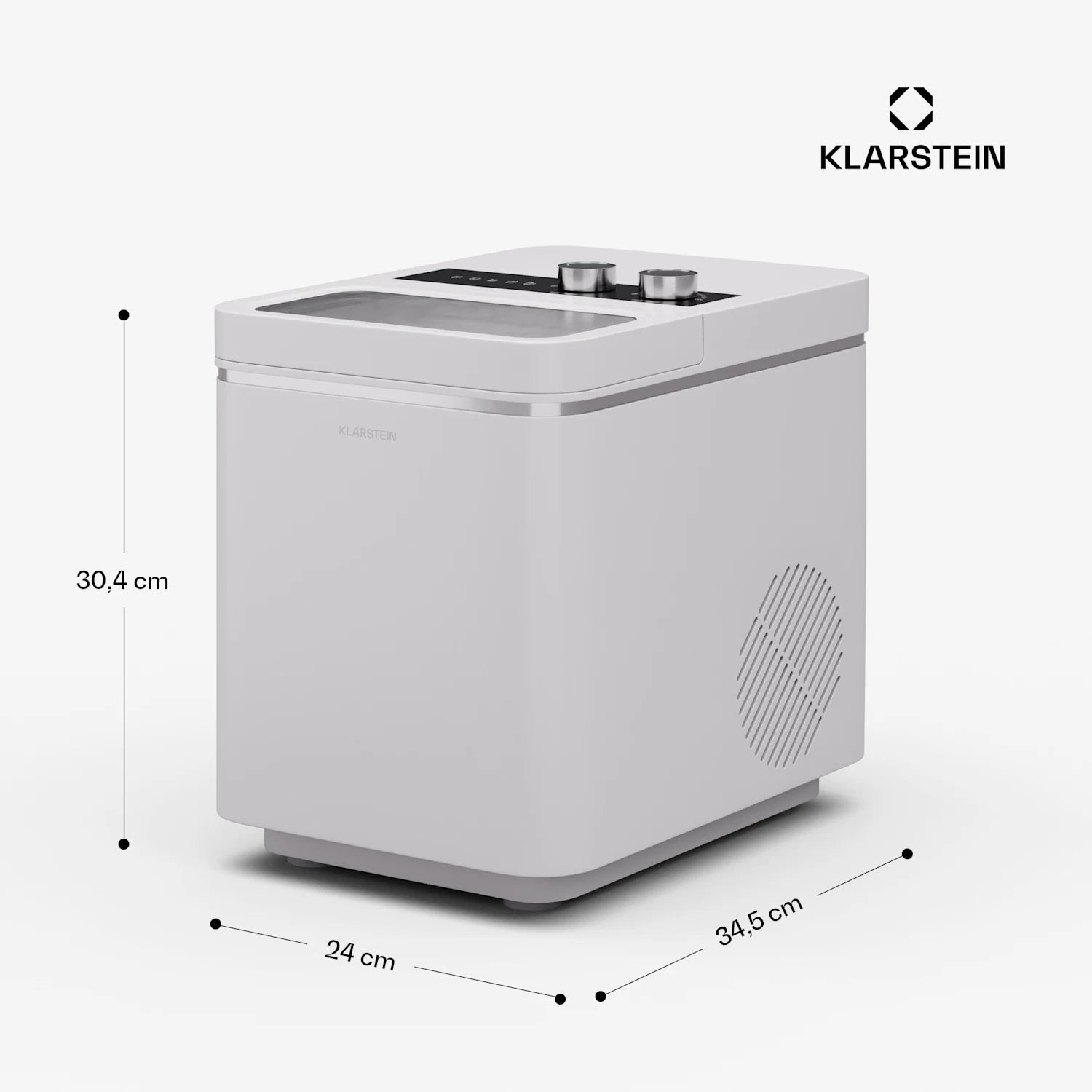 ICE MAKER KLARSTEIN CUBE MACHINE 12 KG/24 H LARGE WHITE Dominant color white
