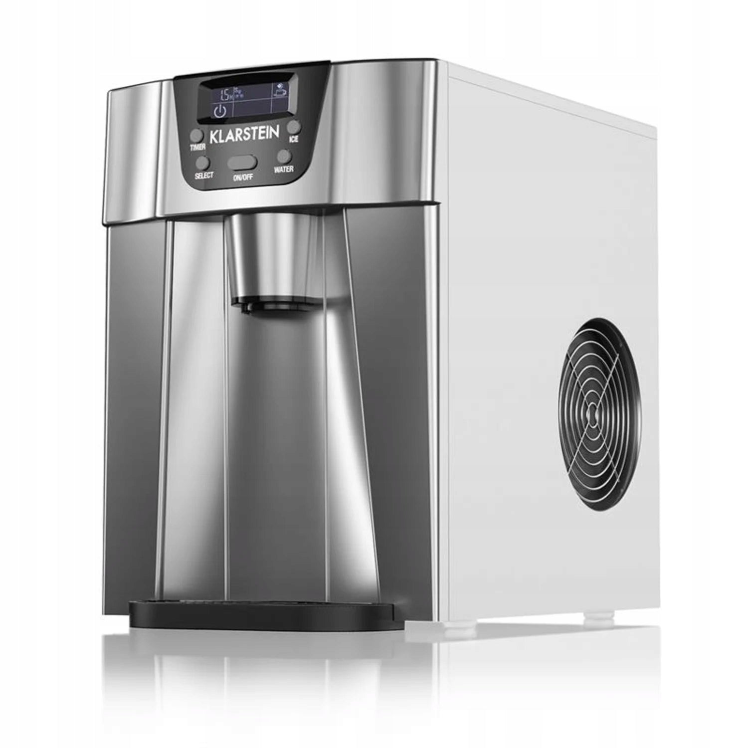 ICE MAKER KLARSTEIN HOMEMADE CUBE MACHINE 12KG/24H 2L SILVER Brand Klarstein