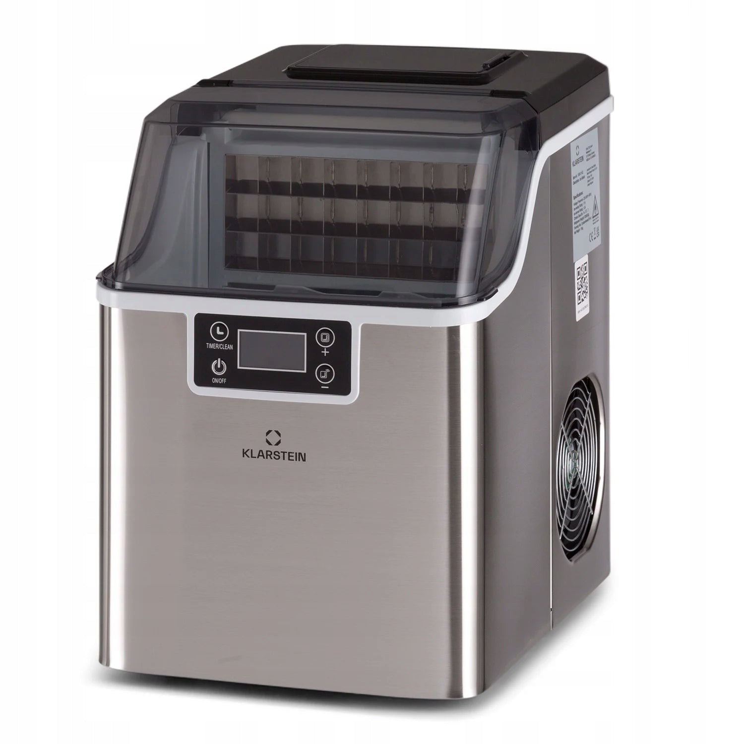 ICE MAKER KLARSTEIN HOMEMADE CUBE MACHINE 20KG/24H 3,2L SILVER