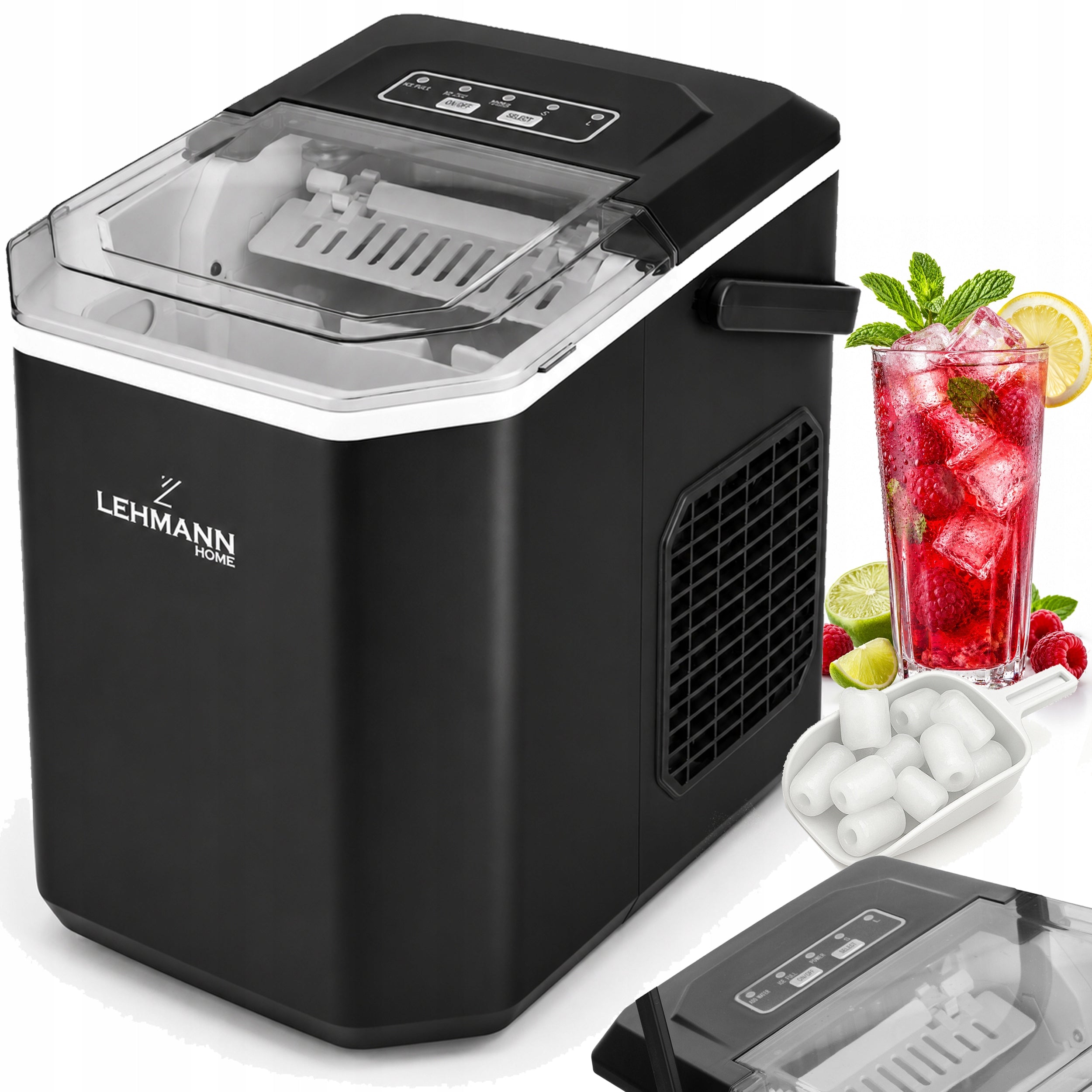 ICE MAKER LEHMANN 12KG PER DAY FAST EFFICIENT EASY OPERATION LED
