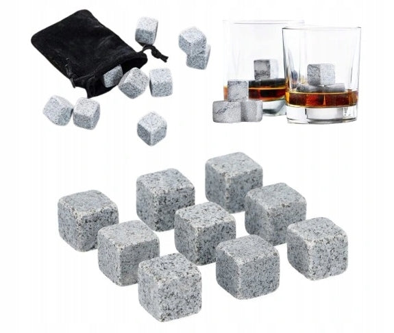 ICE STONES FOR DRINKS 12 PCS WHISKY ice cubes Packaging status original