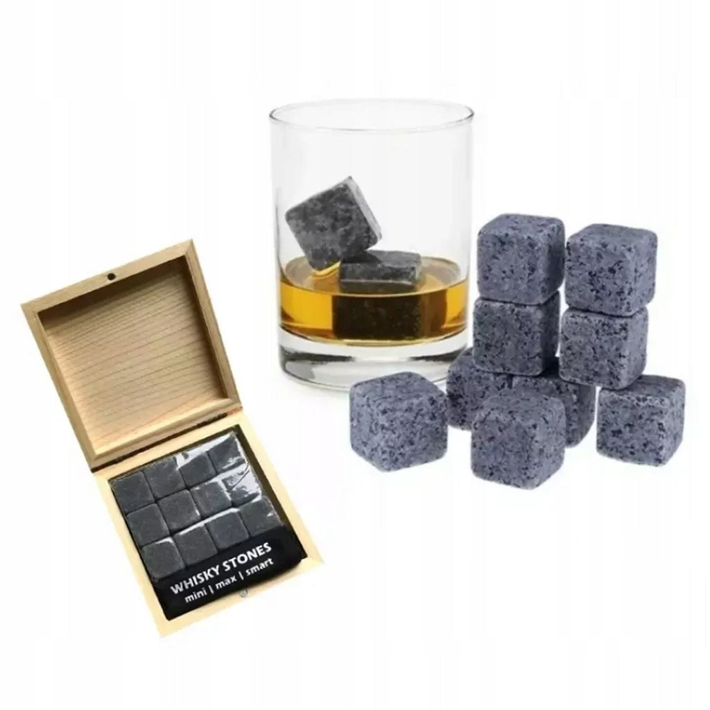 ICE STONES FOR DRINKS 12 PCS WHISKY ice cubes