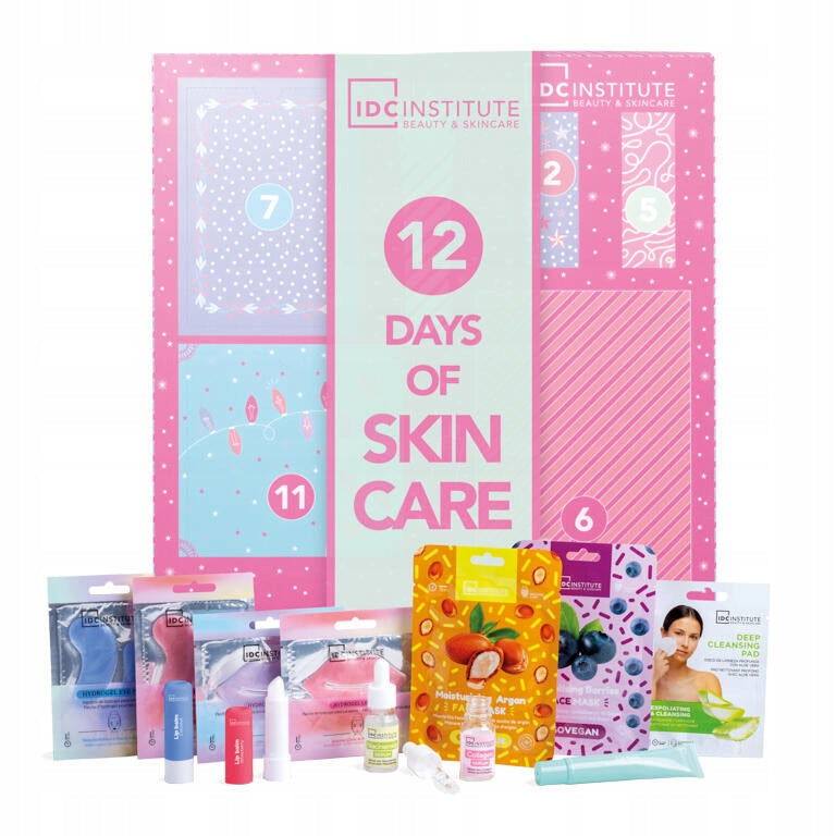 IDC ADVENT CALENDAR 12 DAYS COSMETICS MASKS SERUM LIPSTICK SET