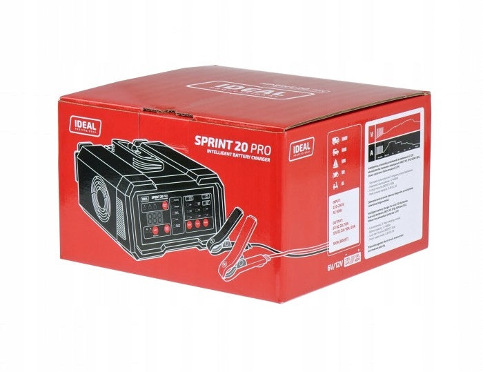 IDEAL SPRINT 20 PRO DIGITAL RECTIFIER for WET AGM Lithium 6V 12V 20A Brand Amio