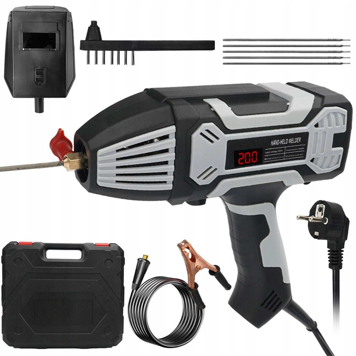 IGBT 250A inverter welder with hot start and protective mask Brand Bedee