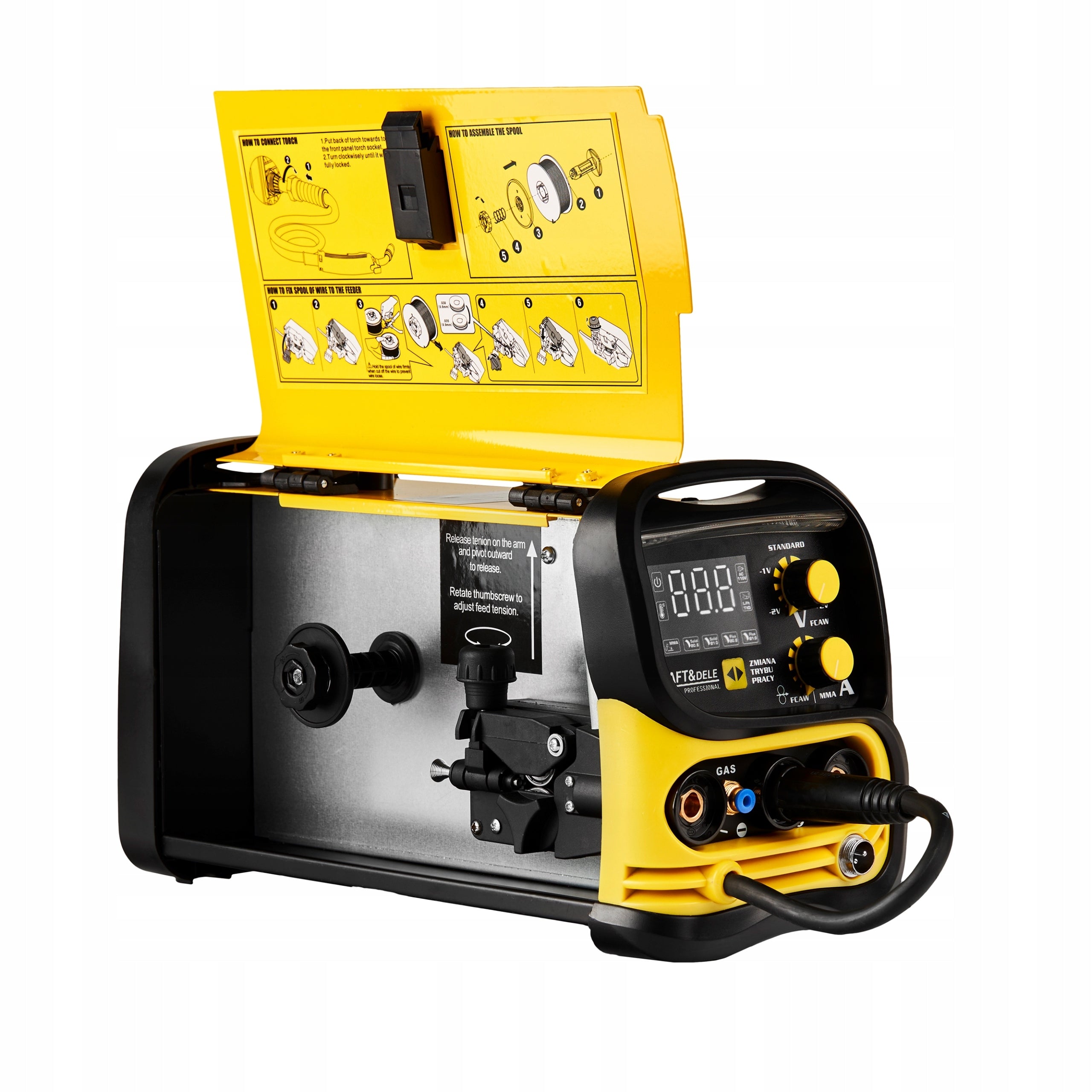 IGBT Kraft&Dele Gas without Gas MIG /MMA /TIG 220A 230V 6.3VVA Brand Kraft&Dele