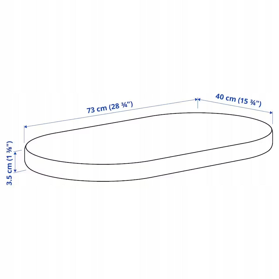 IKEA ALSKVARD Cradle with mattress, birch, 40x73 cm Color other