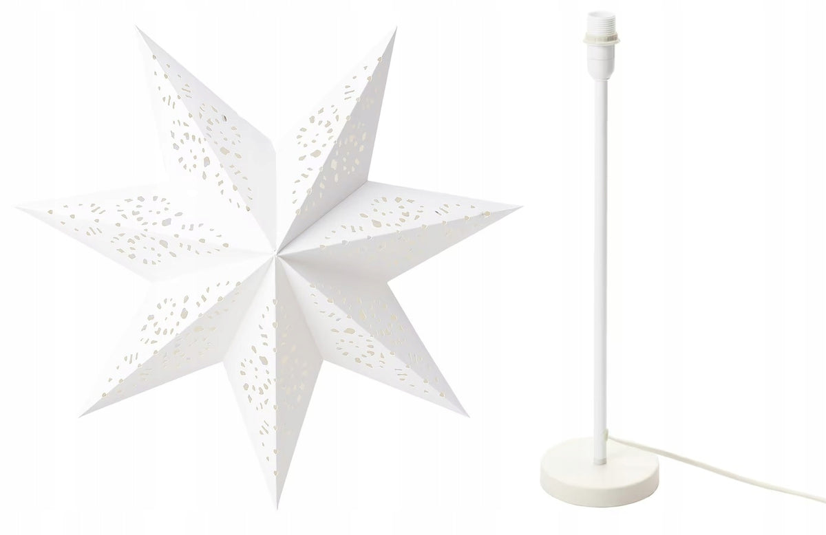 IKEA STRALA Christmas star lamp standing lampshade lace 48 cm ORIGINAL Packaging status original