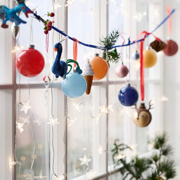 IKEA STRALA curtain LED lighting curtain, star Brand IKEA