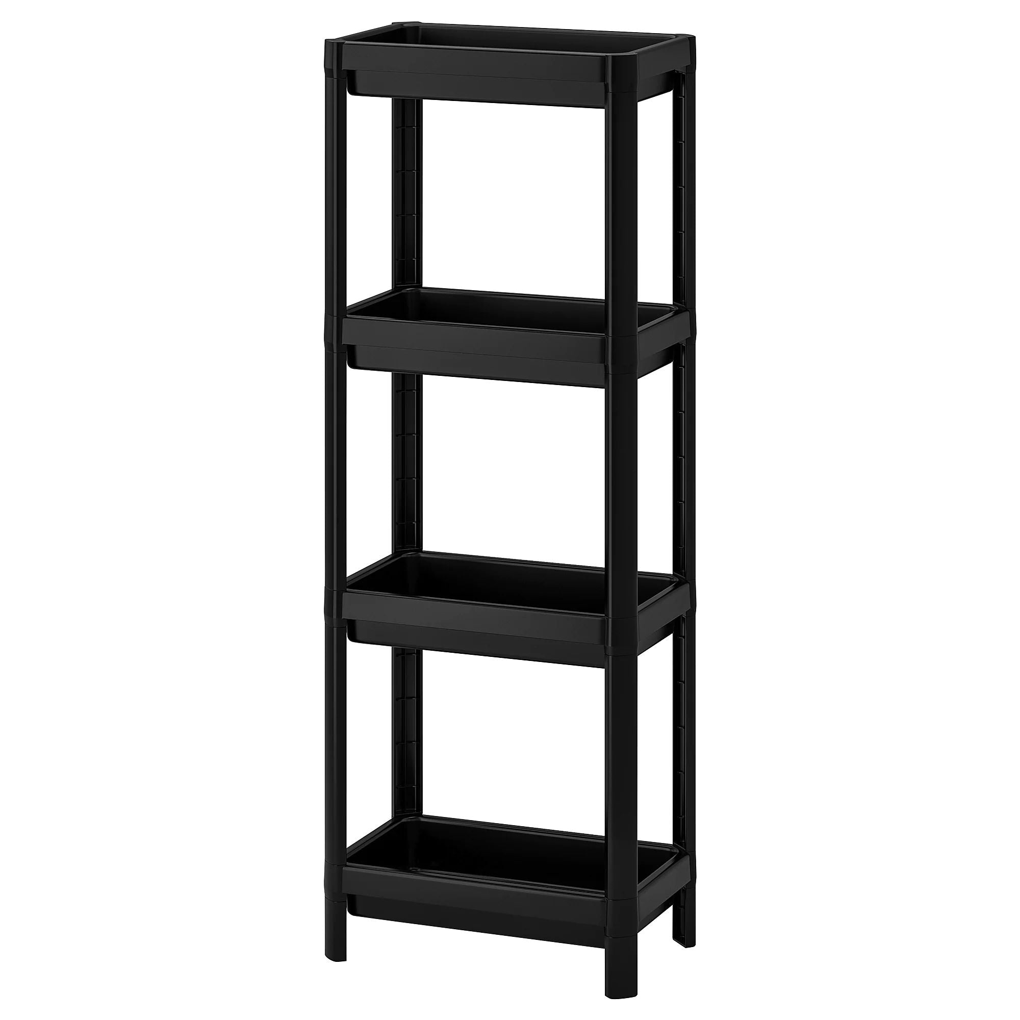 IKEA VESKEN Bathroom shelving unit black 23 x 36 x 100 cm