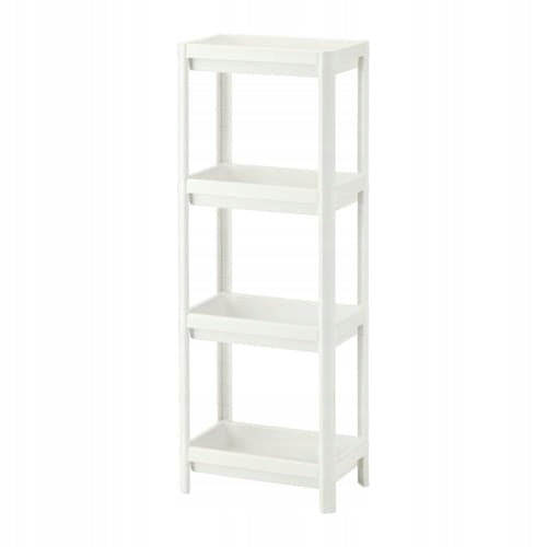 IKEA VESKEN Bookcase, white 36x23x100 cm bathroom