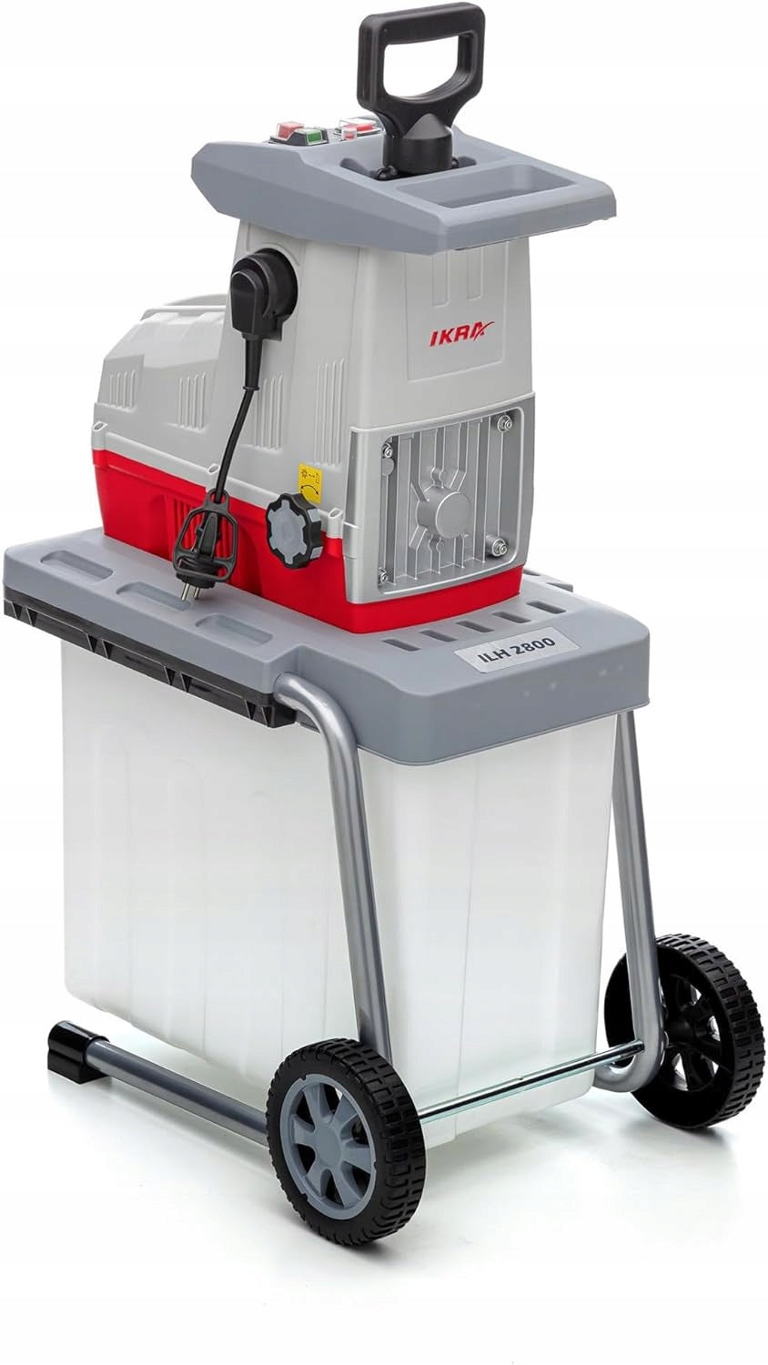 IKRA ILH 2800 CYLINDRICAL GARDEN SHREDDER 2800W FOR BRANCH 44MM BASKET 60L