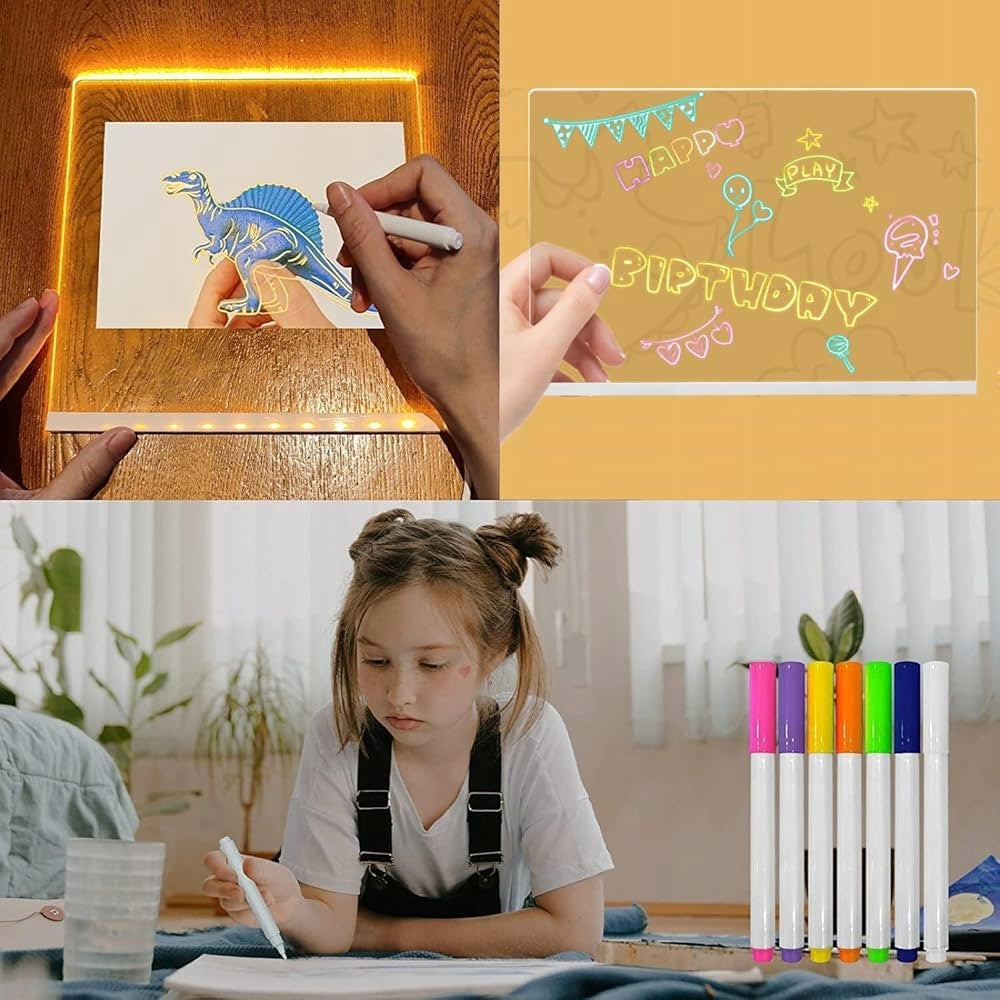 ILLUMINATED LED DRAWING BOARD GLOWING EDUCATIONAL TOY sky_pl Manufacturer code SKTB544