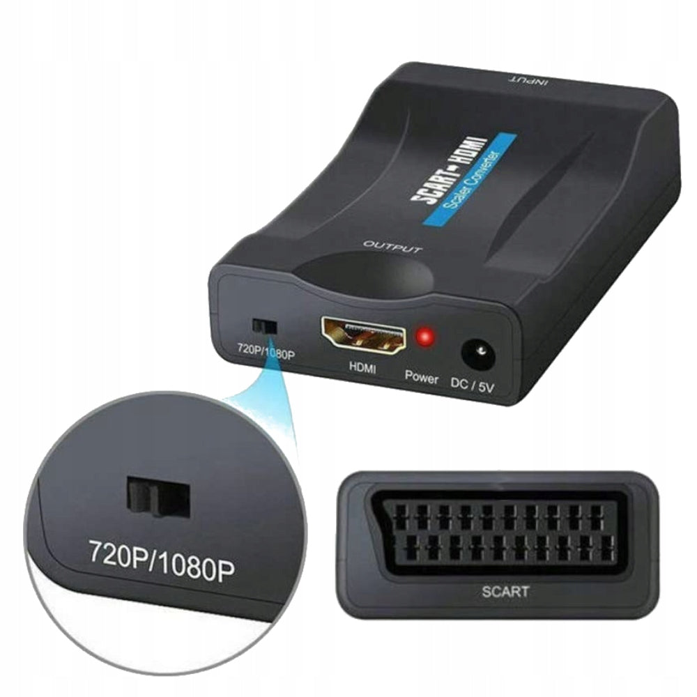 IMAGE & AUDIO CONVERTER with SCART/EURO to HDMI Adapter Model 3C4-04-100